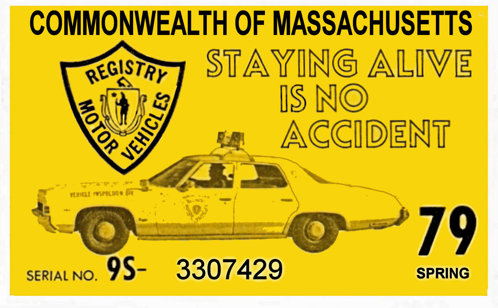 (image for) 1979 Massachusetts SPRING INSPECTION Sticker